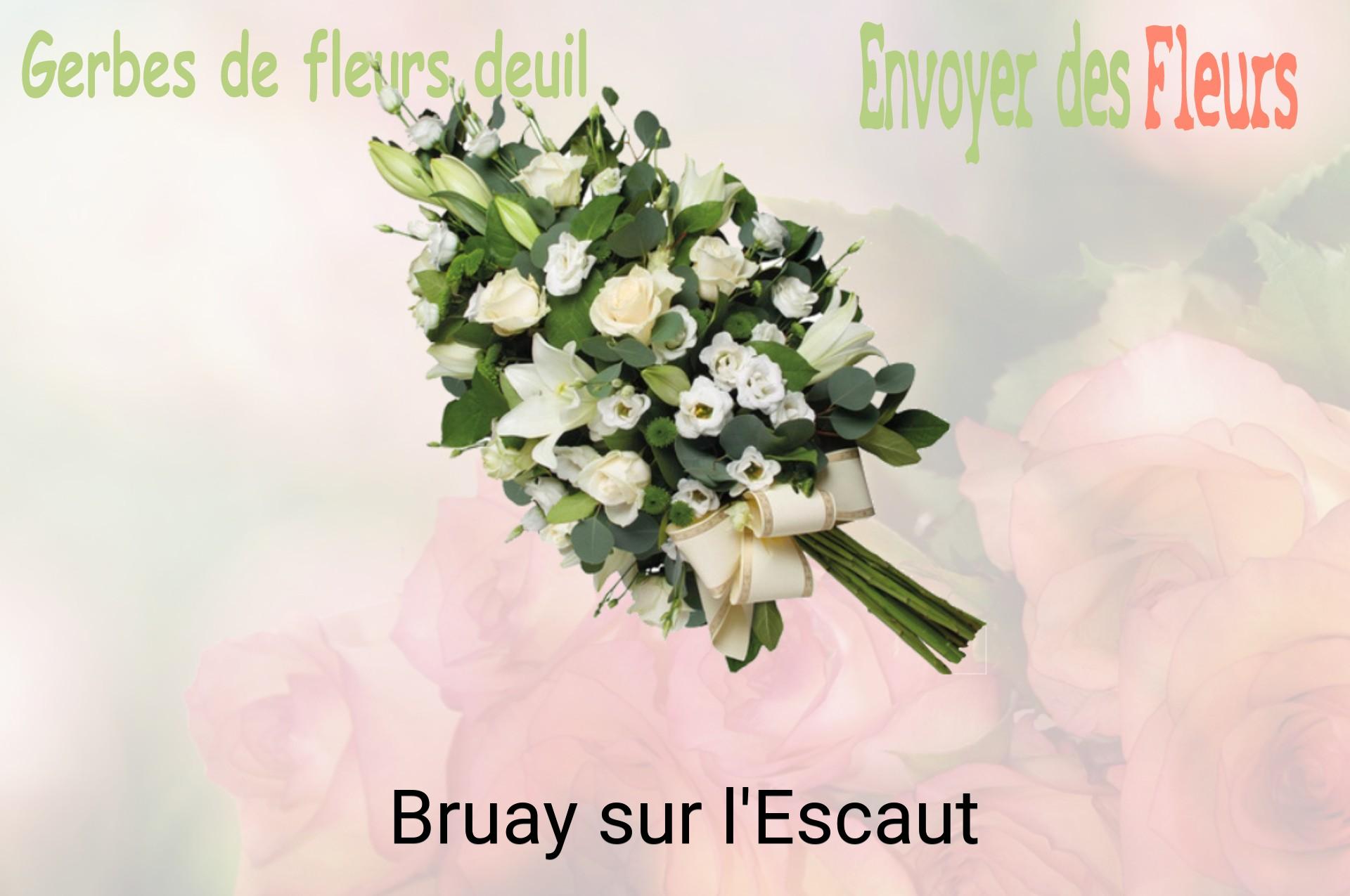 Gerbe de fleurs de deuil livrée à Bruay-sur-l'Escaut